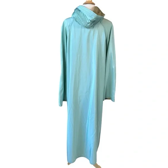 Mycra Pac Now Donatella Green/Blue Reversible Hooded Rain Coat